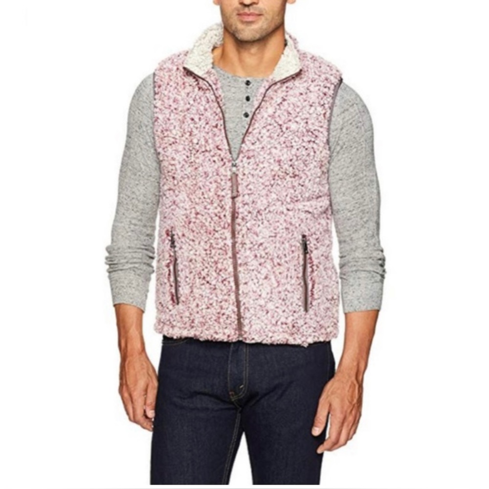 True Grit Men’s Frosty Tipped Double Vest Pink
